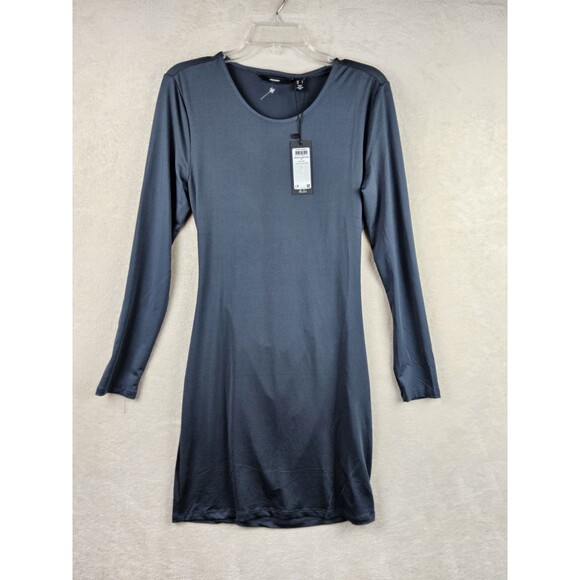 Vero Moda Bianca Long Sleeve Open Back Mini Dress Size L - Picture 1 of 3